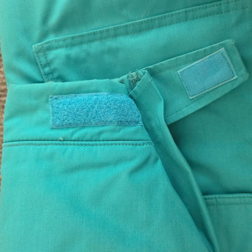 L.L. Bean Women's XL Baxter State Parka Jacket Teal Plaid Wool Lined Hooded USA - Picture 9 of 10